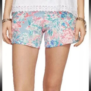 Lilly Pulitzer - Ocean View Shorts - Size Small - Pink/Blue - Good Condition!!